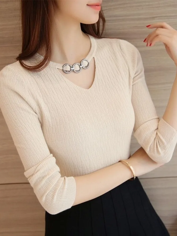 conjunto-de-dos-piezas-de-moda-para-mujer-primavera-otono-2024-sueter-grueso-de-manga-larga-con-cuello-en-v-estilo-informal-chaqueta-corta-con-capucha