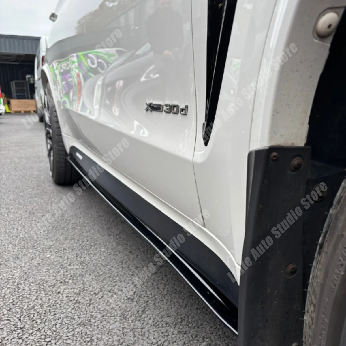 Side Skirts for BMW X5M F85 X5 F15 X6M F86 X6 F16 2014-2019 Extension Blade Lip ABS Guard Protective Bodykit Tuning Modification