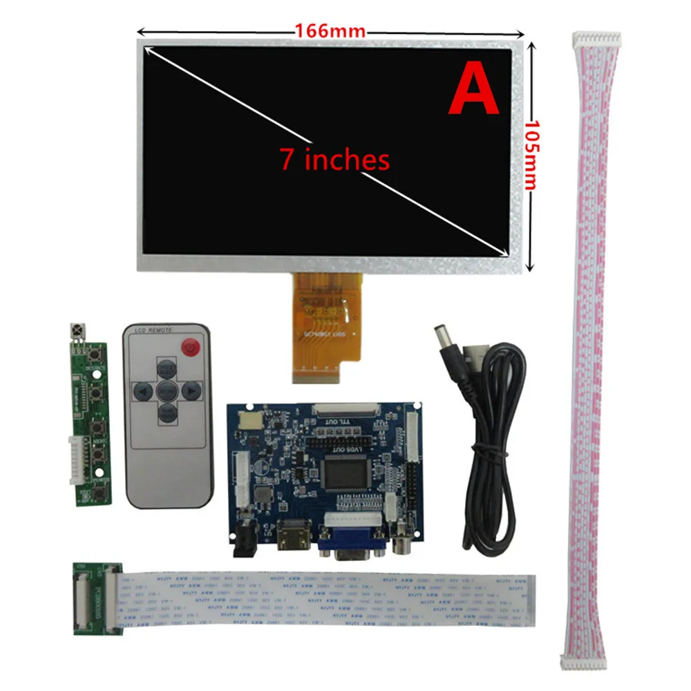 7 Inch 1024*600 EJ070NA-01J HDMI-Compatible Screen LCD Display Driver Board Monitor For Raspberry Pi B+ 2 3 Banana/Orange