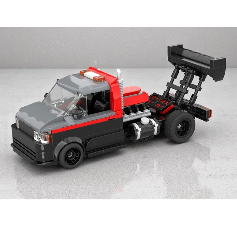 

Building Blocks MOC JIMu 8 Grid City Speed Champion Transport Team Buggy 394 Parts Creative DIY Toy