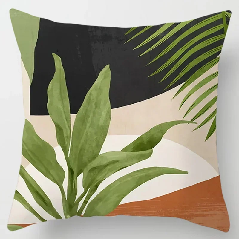 Floral plant patternSeries Pillow Gift Home Office Decoration Pillow Bedroom Sofa Car Cushion Cover