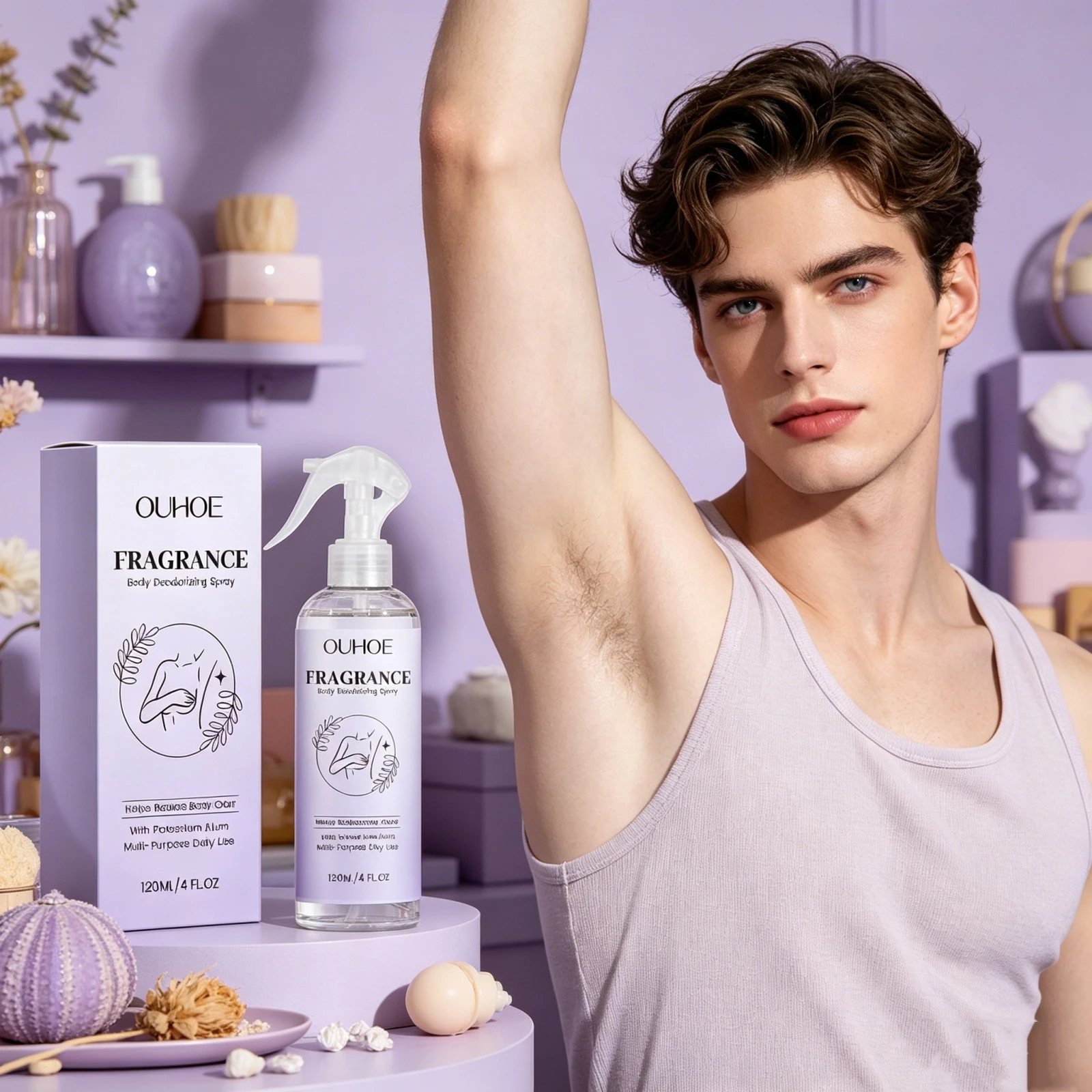 Refreshing Body Deodorant Spray Eliminate Body Odor Anti Sweat Lightweight Daily Personal Care Fresh Underarm Deodorizing Spray
