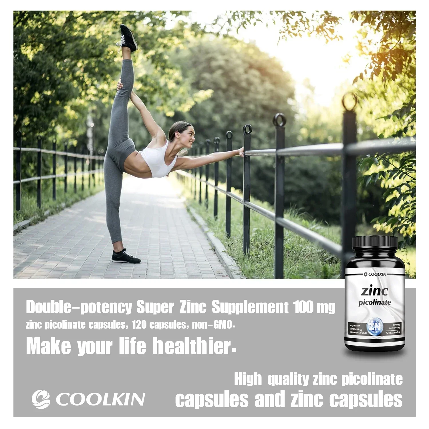 Zinc Picolinate Capsules - Boosts Immune Support, Sleep & Energy