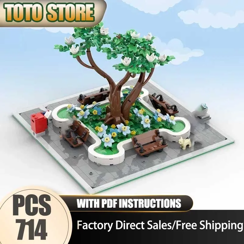 

Moc Building Bricks Historical Magnolia Park Technology Modular Blocks Street View Model Gifts Christmas Toys DIY Sets Assembly