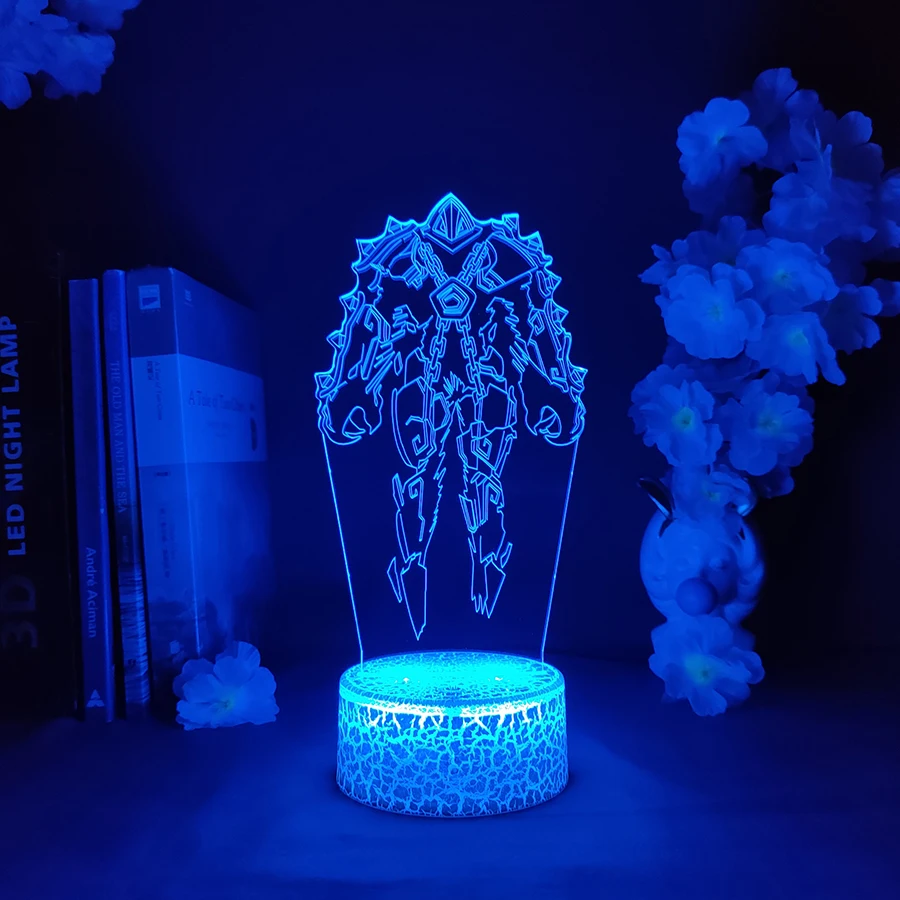 Xerath 3D Cool Lamp League of Legends Champion PC Compute Desktop Decorative Nightlight Acrylic Lighting Model for Gamer Gift