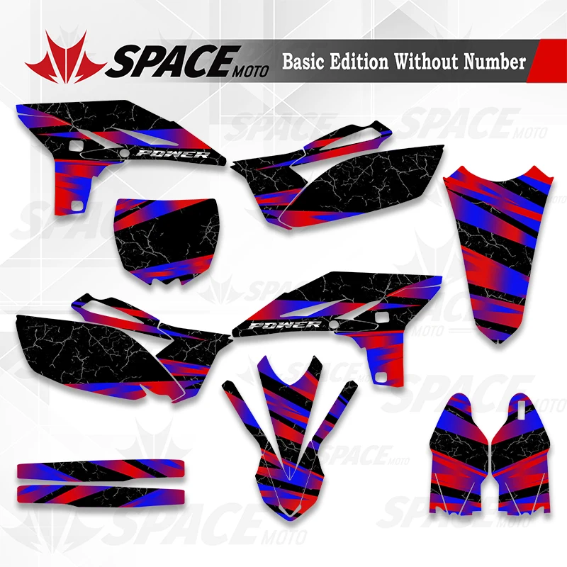 SPACE MOTO Custom Graphics Decals Stickers For YAMAHA 10-13 YZF250