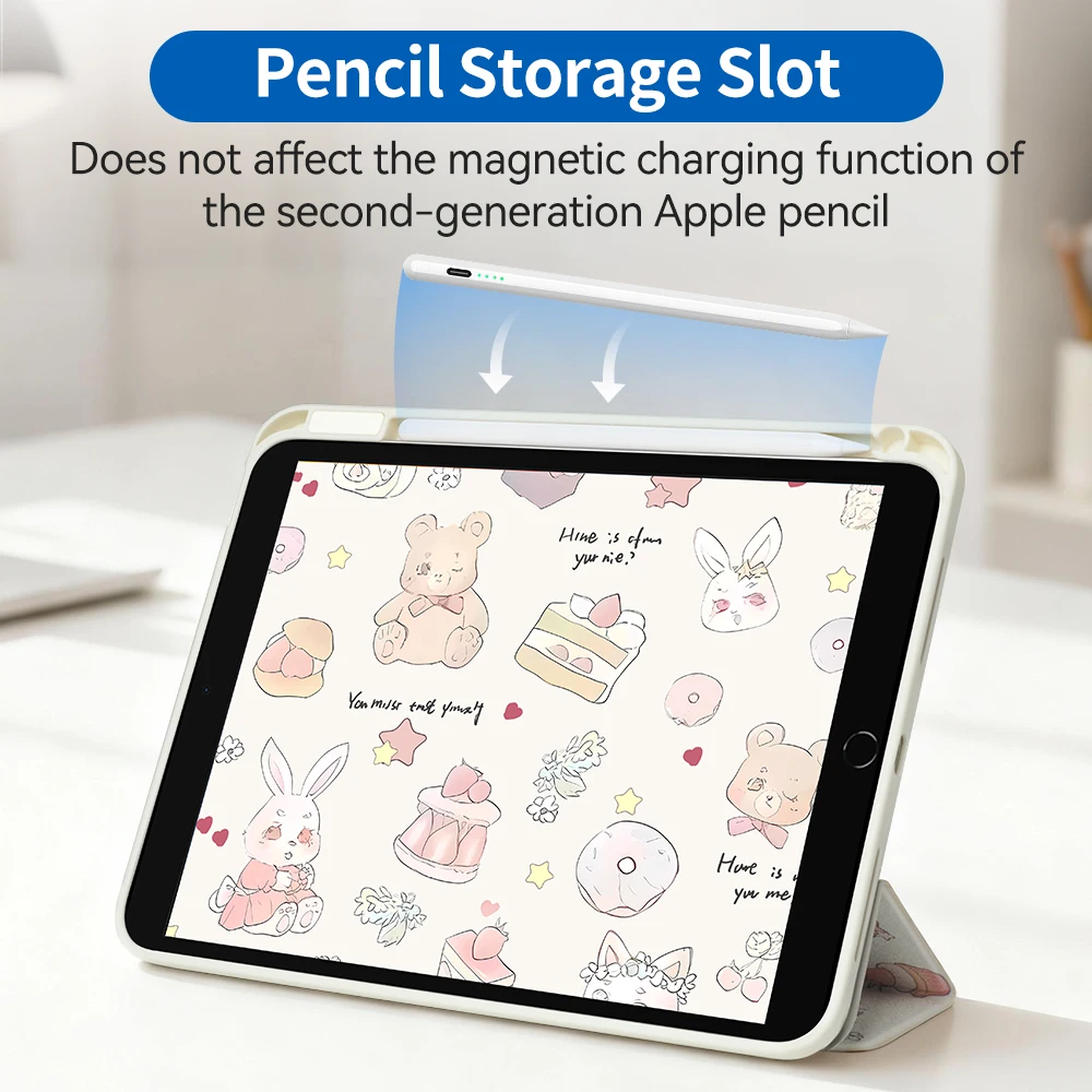 حافظة لجهاز iPad Air 11 لعام 2025 iPad 10th Gen 11th A16 9th Cover Gen iPad Pro11 4 5 10.9in 12.9 M2 M3 M4 M5 حافظة أقلام رصاص #3