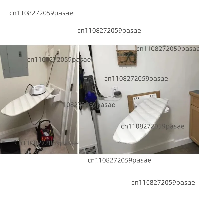Wall-mounted Folding Wardrobe for Home Use with Built-in Ironing Board, Retractable Ironing Board, and Electric Iron