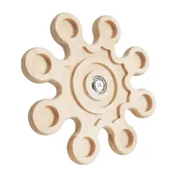 Hamster Enrichment Toy Rotating Chinchilla Toy Interactive Wooden Hamster Chewing Toys Funny Cage Accessories Molar Toys