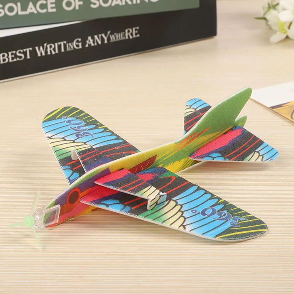 

6Pcs Foam Airplane Assembled Creative Outdoor Flying Educational Fun Kids Children Stress Relief Entertainment