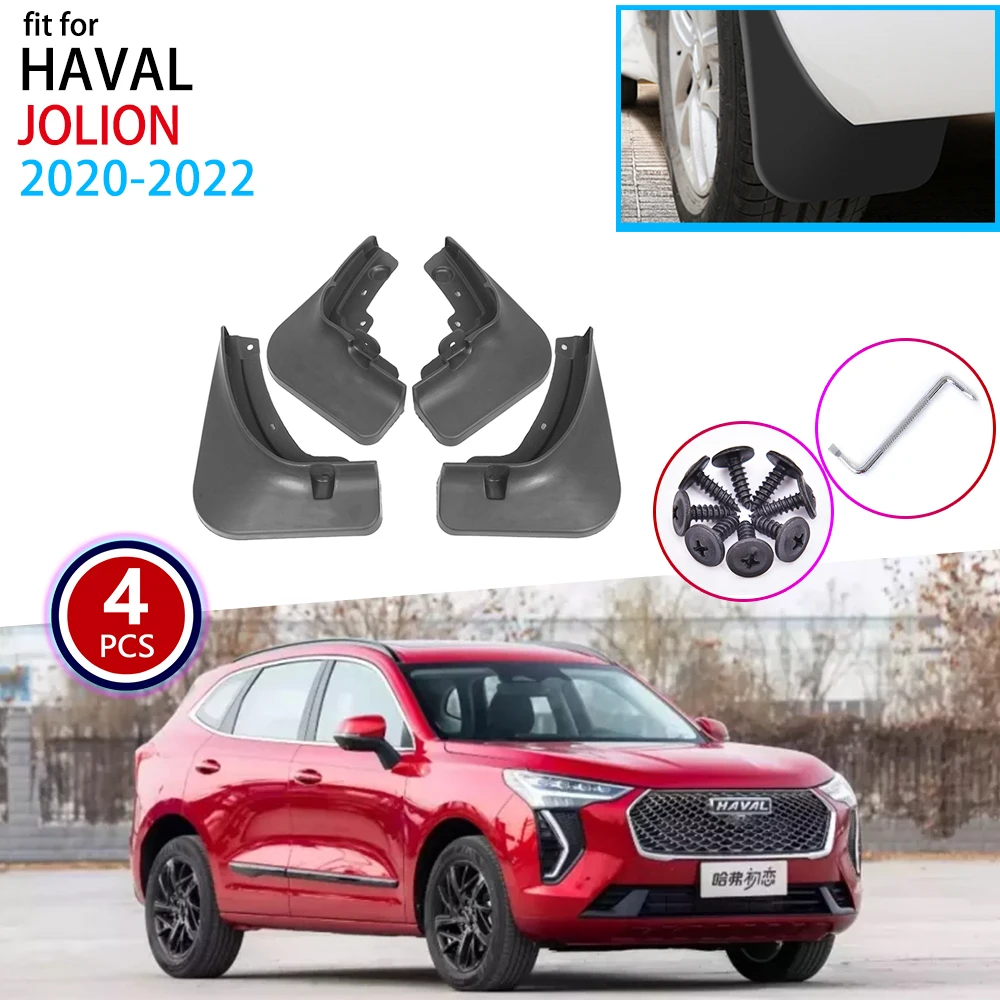 

4x Car MudFlaps Mud Flaps Splash Guards Fender for Haval Jolion Chulian 2020 2021 2022 Front Rear Wheels Car-styling Accessories