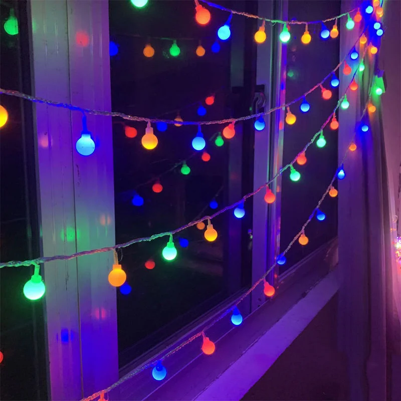 Outdoor Light Fairy Light LED Ball String Light Battery Operated String Light for Wedding Halloween Garden Christmas Room Decor