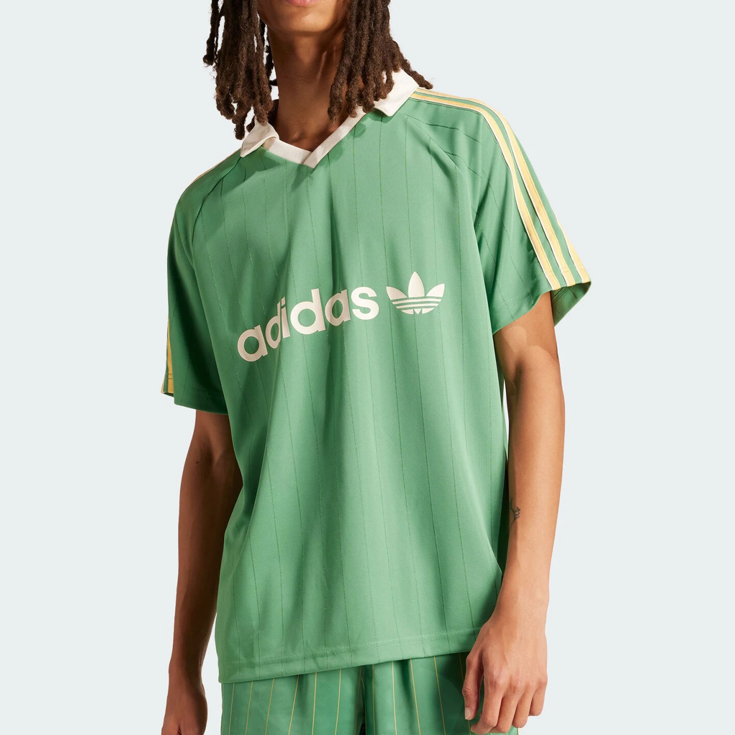 Adidas Official Authentic Three Stripes Men's Classic Football Short Sleeve Jersey IR9381