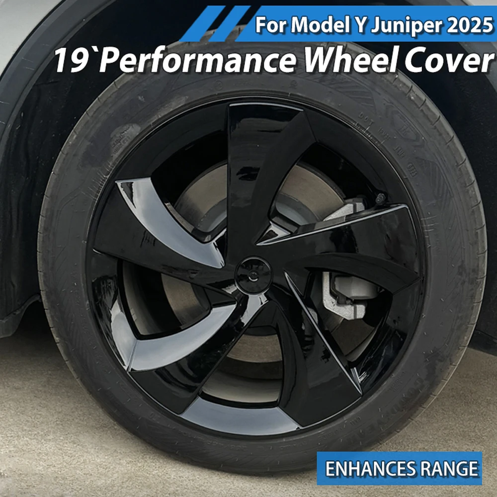 

4PCS Wheel Covers for Tesla Model Y 19 Inch Juniper 2025 Replacement for Crossflow Wheels HubCaps Auto Full Rim Car Accessories
