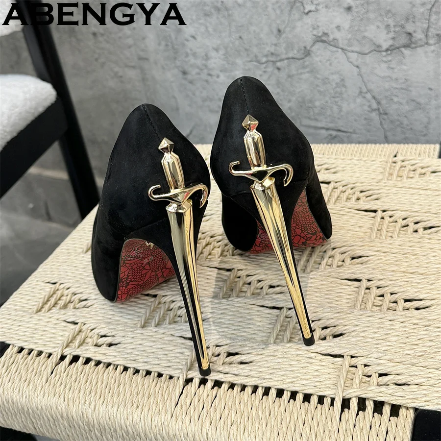 Sexy Hot Koop Super Dunne Hoge Hakken Schoenen Puntige Teen Gladiator Stiletto Vrouwen Zomer Fashion Week Jurk Schoenen zapatillas mujer - afbeelding 2