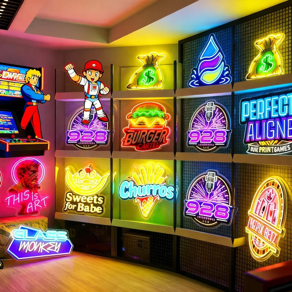 Personalizowany neonowy szyld z własnym logo, ściemnialne oświetlenie LED na urodziny rodziny, do baru, na wesele, imprezę firmową, logo firmy, lampki nocne.