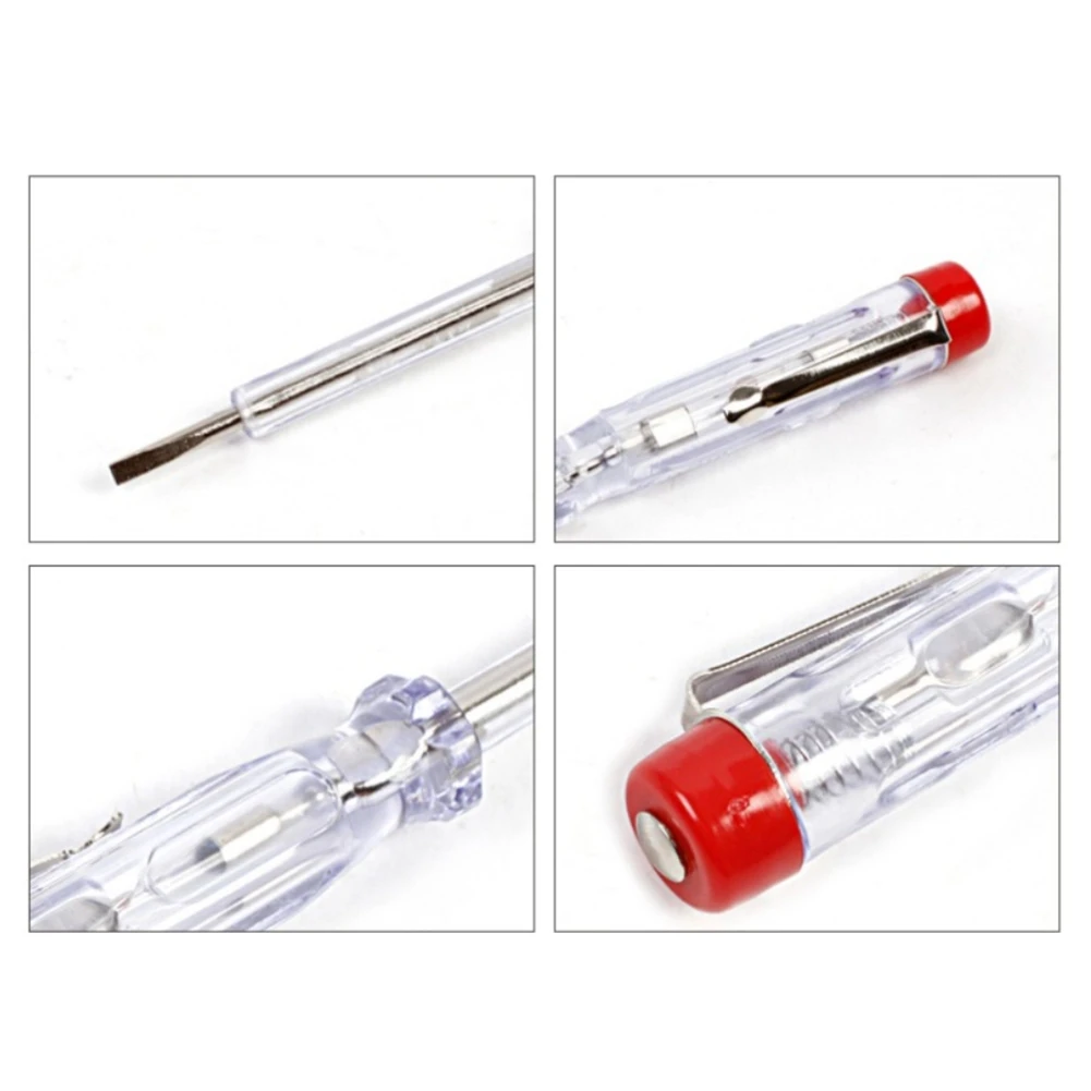Testador de corrente 100-250v, testador de tensão elétrica de fase, caneta elétrica induzida, detector de chave de fenda, caneta de teste de sonda, imperdível com 10 peças