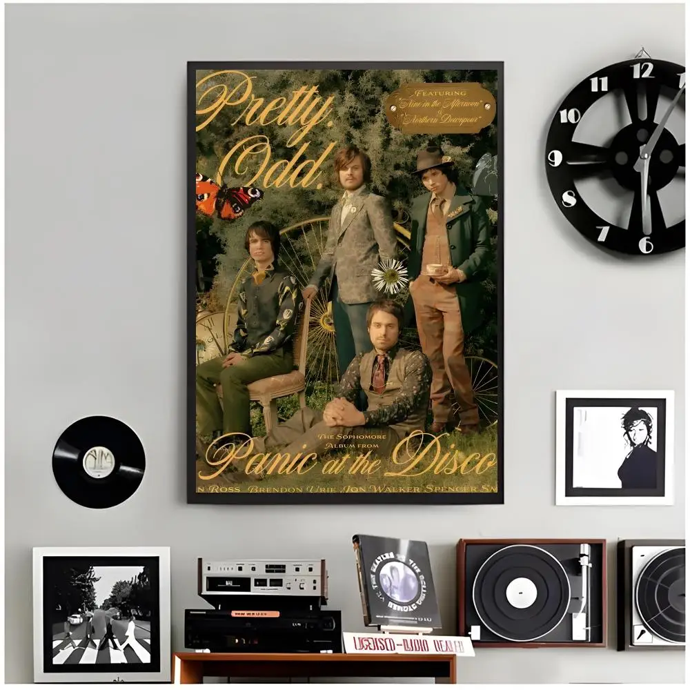 band rock P-Panic! At The Disco Poster Modern Wall Art Home Decor Living Room Decorative Print Unframed