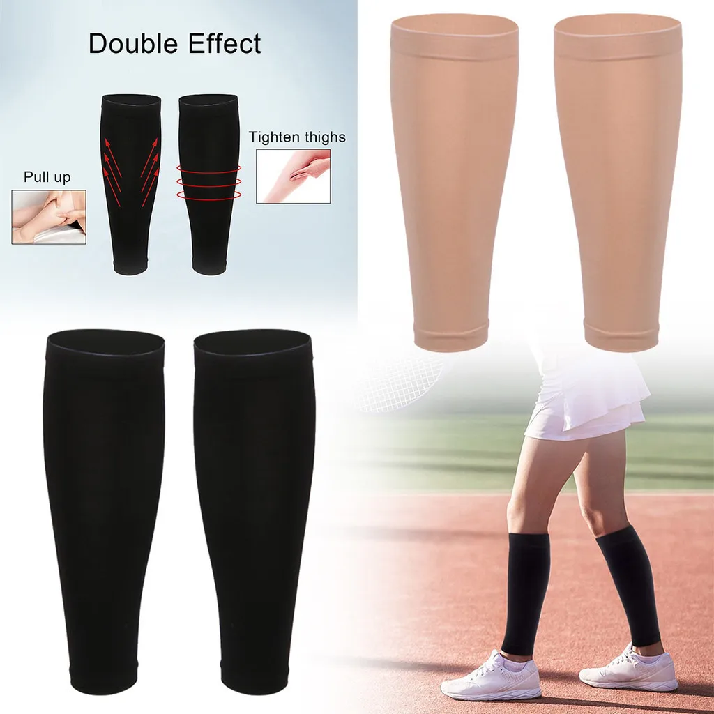 1 PCS Secondary Leg Protector Pants Socks Calf Sleeves High Elasticity Compression Shaping Sports Fitness Pressure Socks