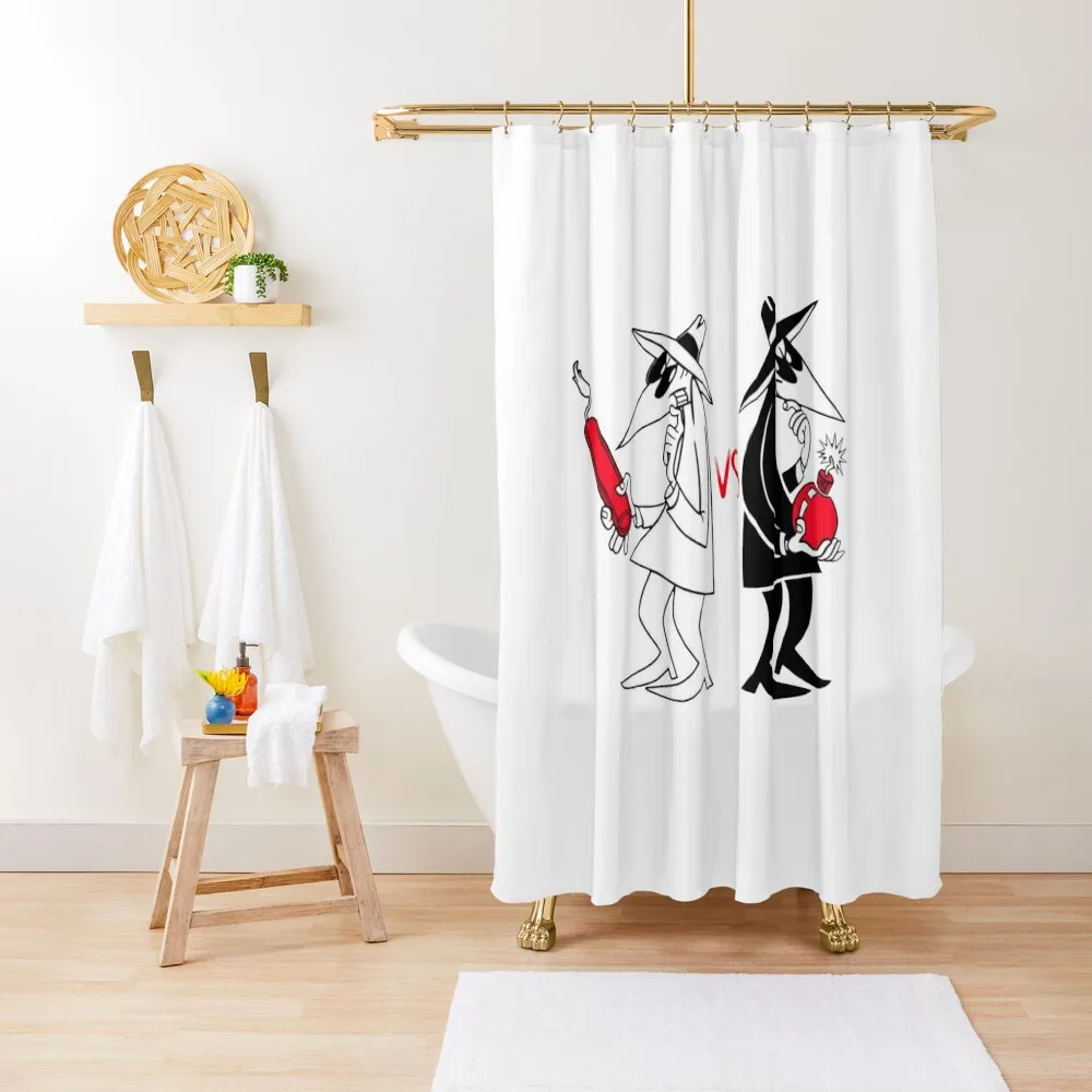 

Spy Vs Spy Shower Curtain Bathroom Showers Waterproof Shower Bathroom Accessories Anti-Mold Waterproof Shower Curtain