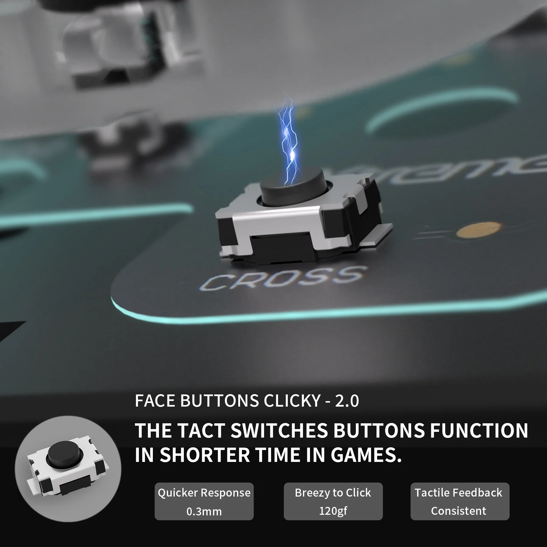 eXtremeRate Whole Clicky Kit for ps5 Controller BDM-030 Shoulder Face Dpad Buttons, Custom Micro Switch Clicky Kit Mouse Click