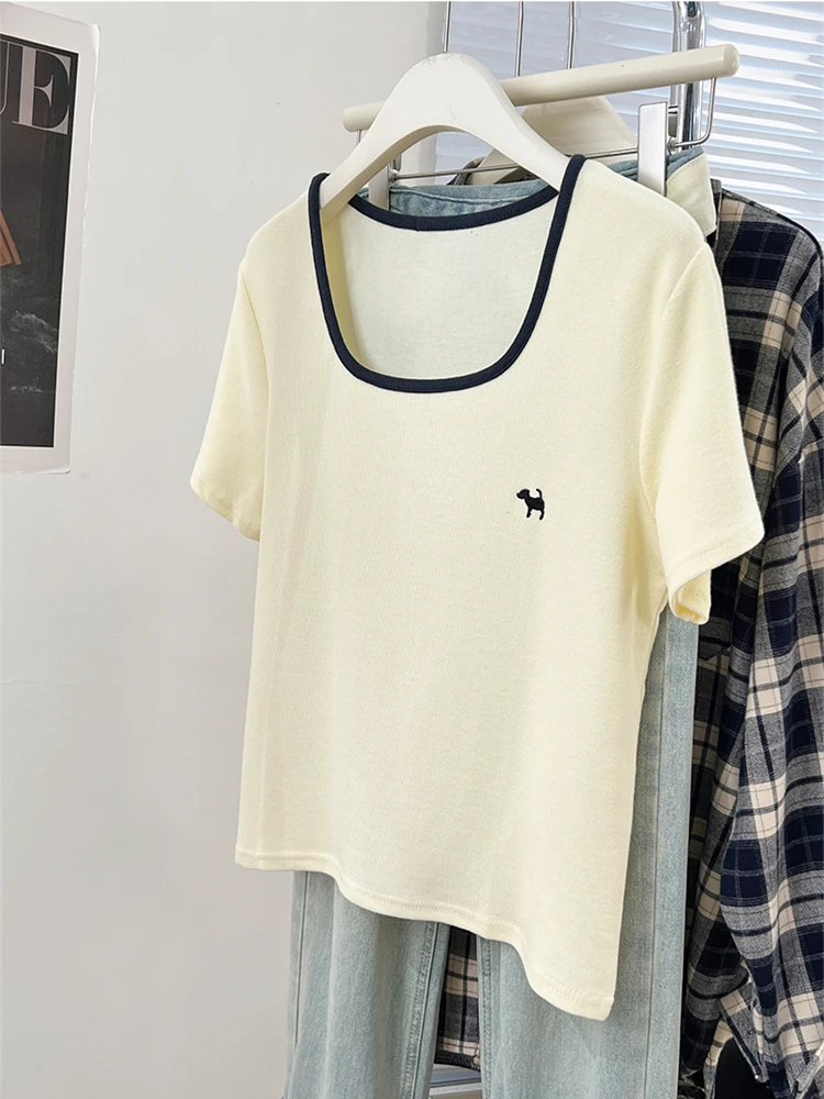 

Summer Women T Shirt T-Shirt Woman Clothes Tops Tshirt Female Crop Top Tees Y2k Para Mujer Ropa De Mujer Roupas Feminina Traf