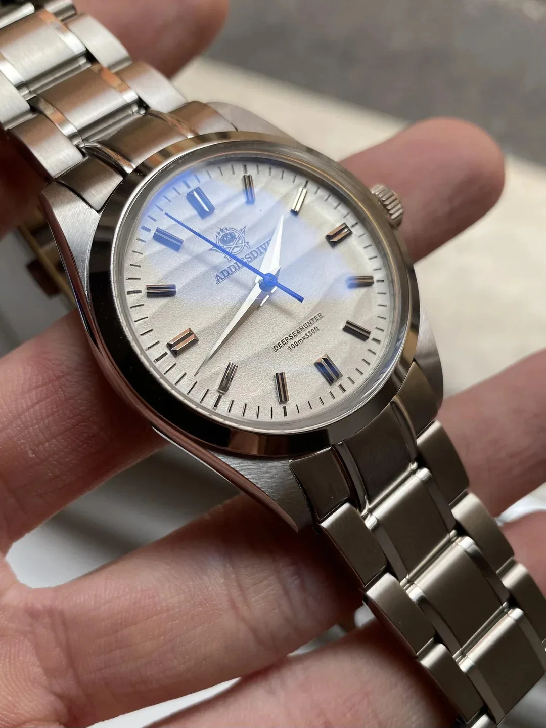 

ADDIESDIVE AD2030 Men Quartz Watch Without LOGO VH31 AR Coating Watches Bubble Pot Cover Glass Sand Dial Wristwatch reloj hombre