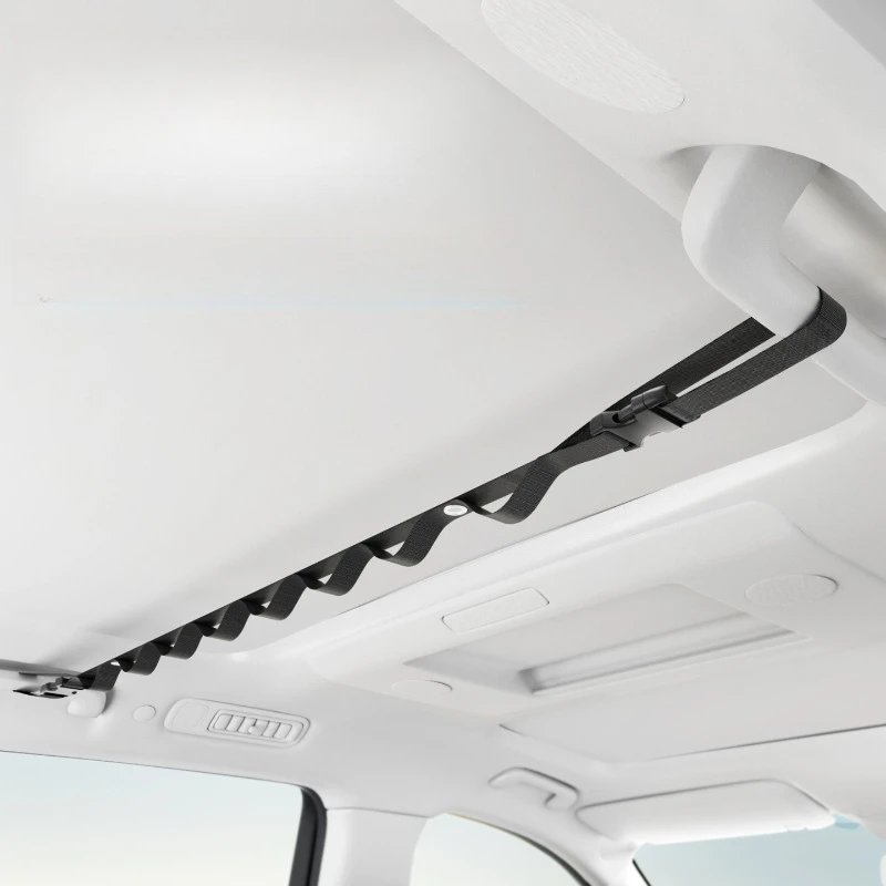 1pc Creative Portable Practical Car-mounted Multi-functional Hanging Clothes Rack With Storage Hooks For Rear Seats Designed For
