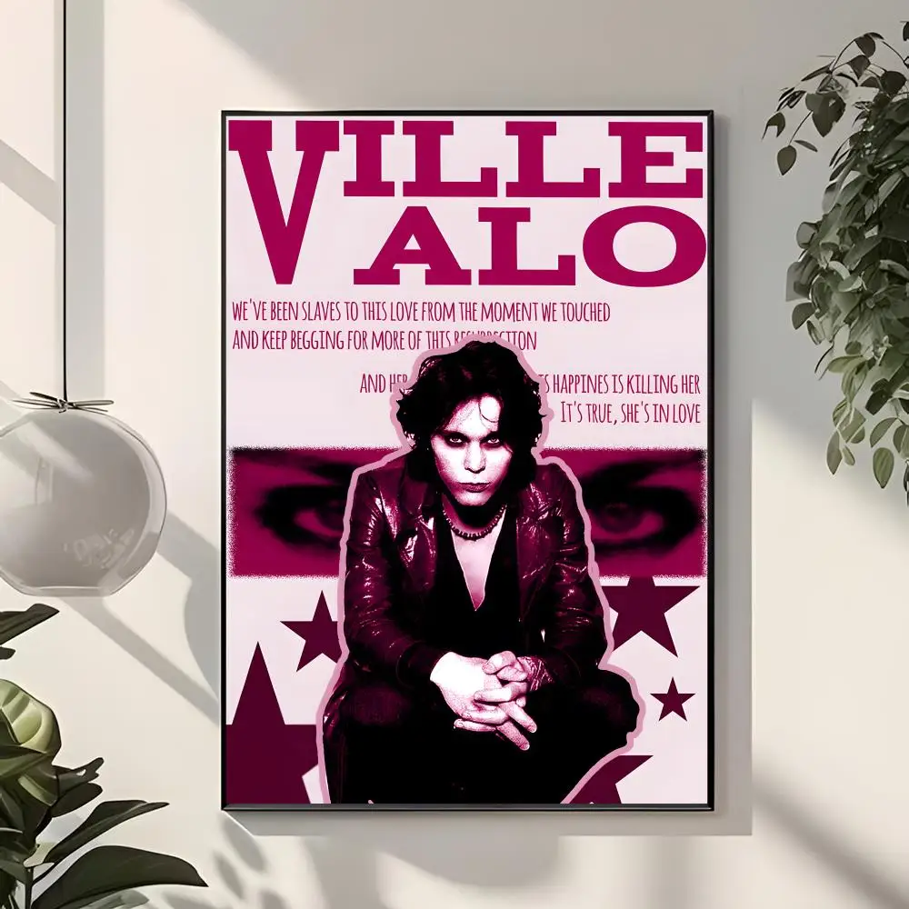 Moody Rock Singer V-Ville Valo Poster  Classic Home Interior Design & Modern Wall Decor Art Collection