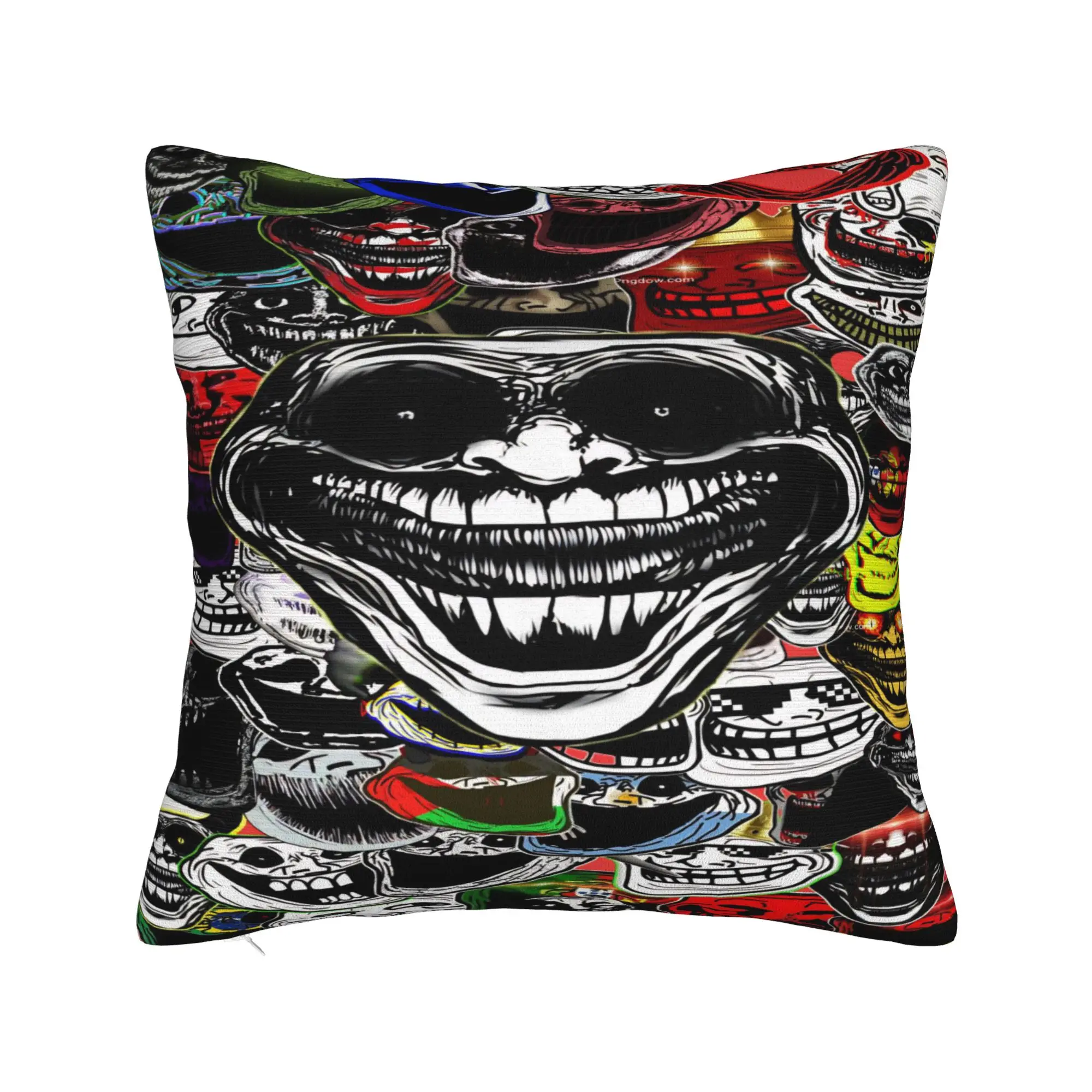 New Style Sofa Funny Trollface  Decor Pillowcases Stuff  Pillow Cover Square Multi-Size
