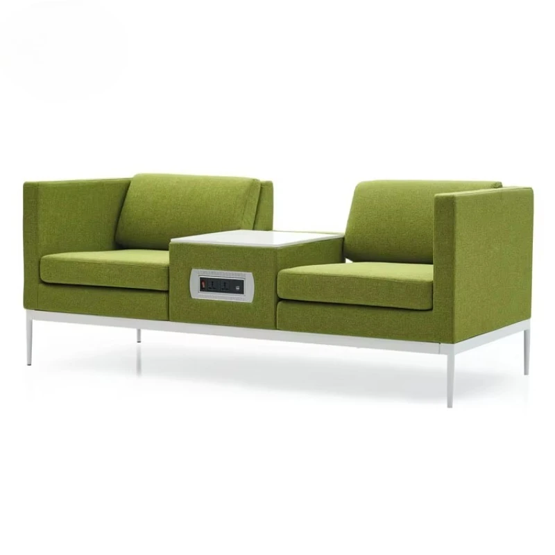 Office Hospital Conference Single Seat Combination Sofa with Socket Table Box
