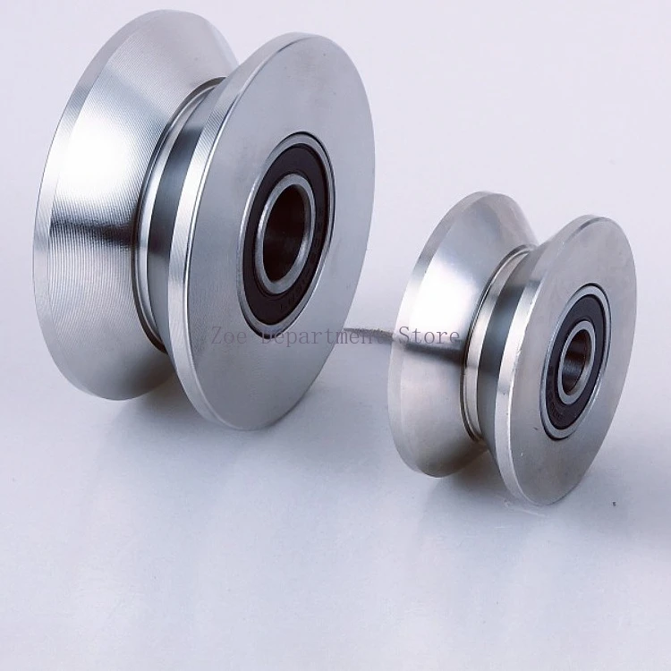 

2PCS 304 stainless steel bearing U-shaped roller aluminum alloy door and window sliding door mechanical track wheel