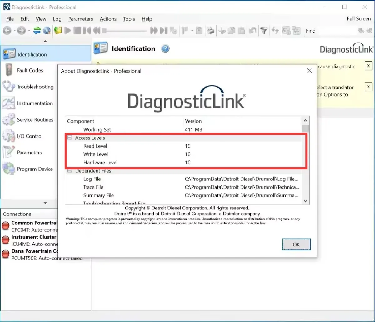 New 2024 Detroit Diesel Diagnostic Link Professional Level 10 10 10[DDDL 8.20 SP1]+Troubleshooting 09.2024