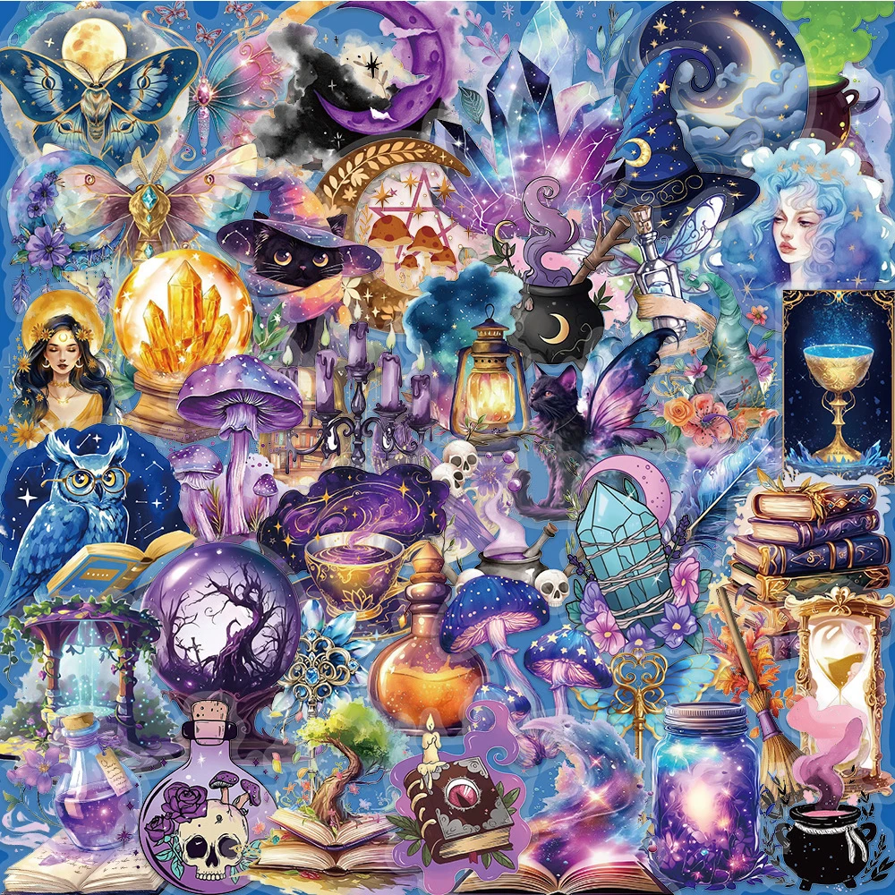10/30/50pcs Stickers Magic Planet Stickers Aesthetic Waterproof Decorative Stationery Phone Case Laptop Cool Graffiti Sticker