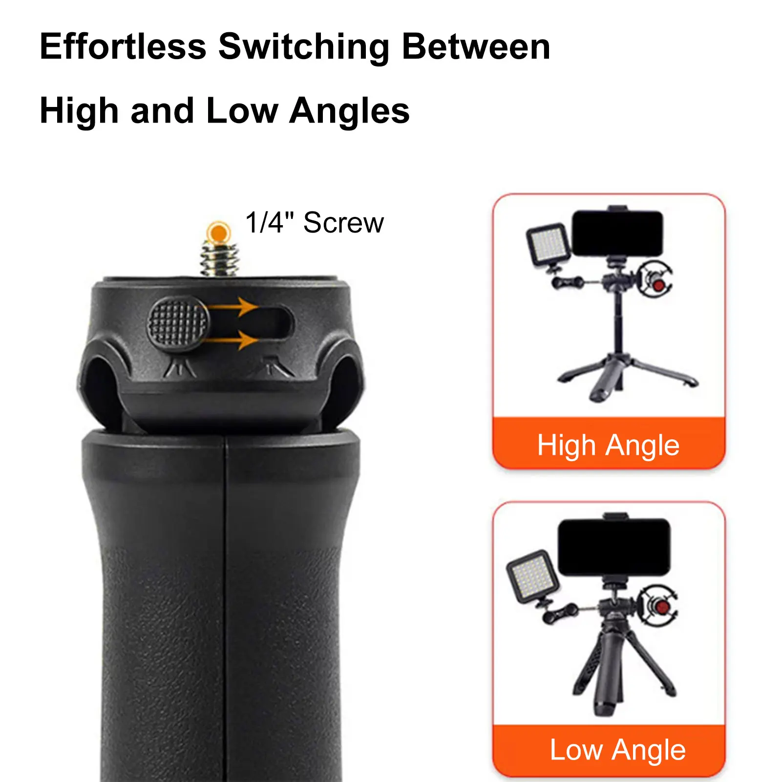 Tripé de câmera dobrável extensível, cabeça esférica de 360 graus, bastão de selfie com suporte magnético para câmera para Insta360 Ace Pro/Ace Pro 2