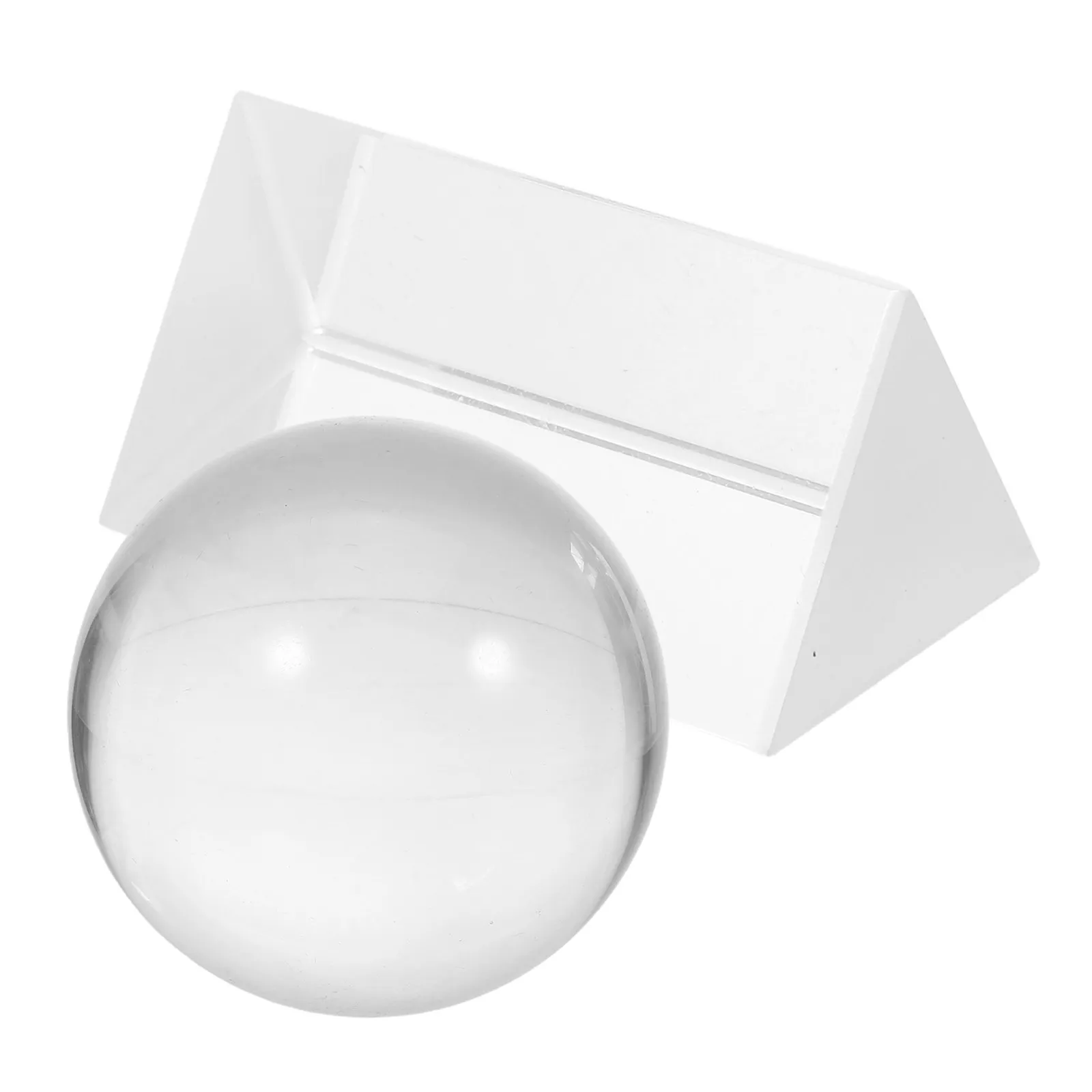 2Pcs Clear Crystal Triangular Prism Optical Prism for Creative Photography Sun Catcher Window Hanging Physics Education