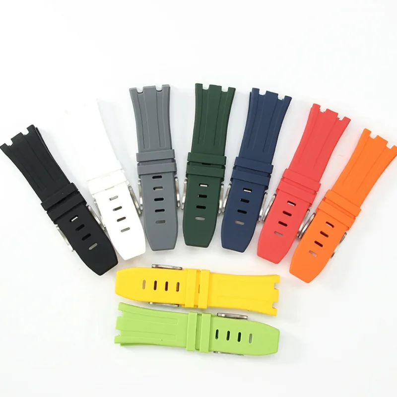

Silicone watch strap for AP Aibi 15703 Royal Oak Offshore series waterproof sweat-proof soft comfortable rubber watchband 28mm