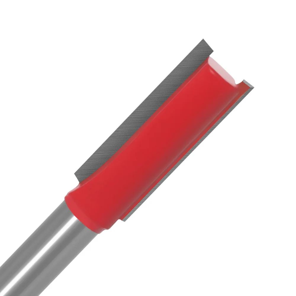 XUHAN 6Mm Chuôi Thẳng Hơi Hợp Kim Vonfram Đơn Đôi Sáo Router Bit Phay Gỗ Cắt Cho Đồ Gỗ Dụng Cụ
