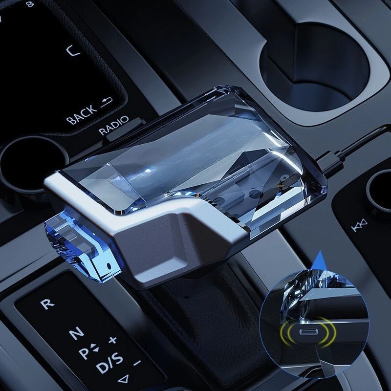 Compatible Car Accessories: Modified Luminous Crystal Gear Shift Knob & Lever for A4L, A6L, Q5, A5