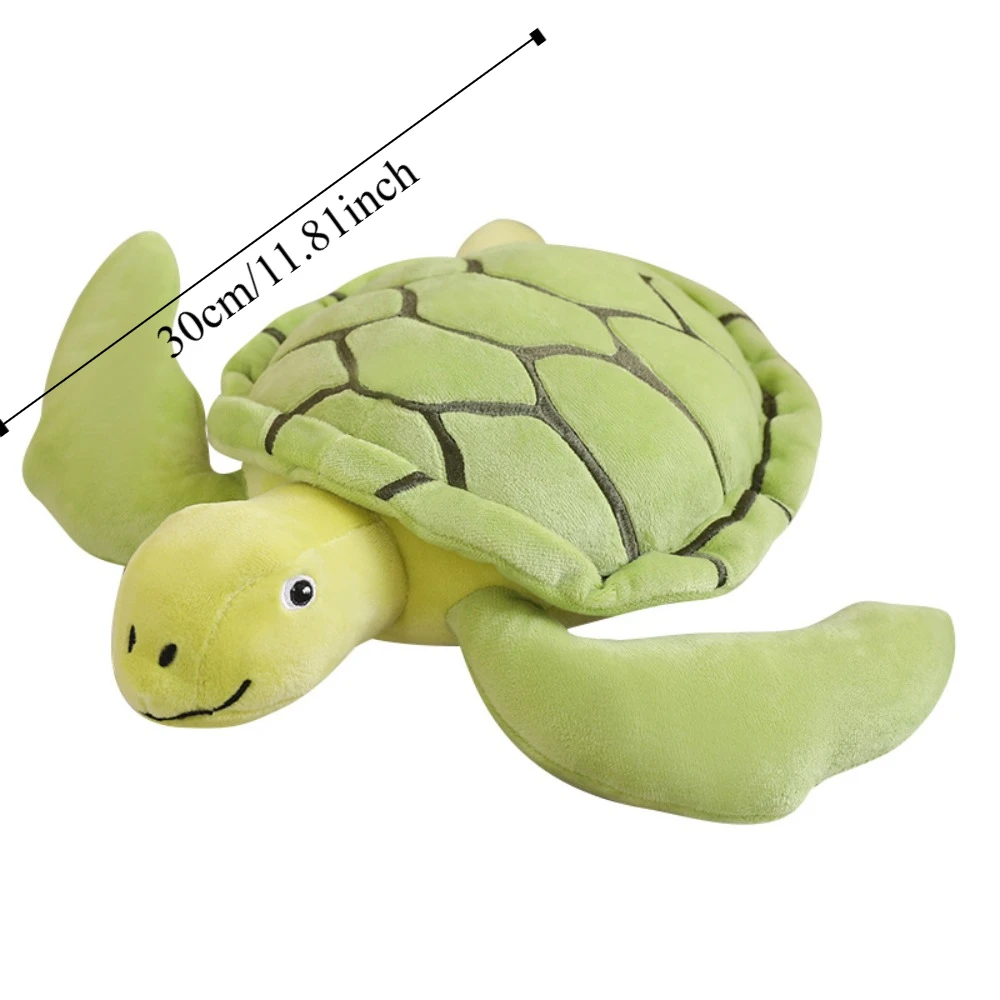 Meerestier Schildkröte Flauschige Stoffpuppe Schildkröte Gefüllte Sammlung Weiches Tier Meeresschildkröte Kissen Geburtstag Weihnachten