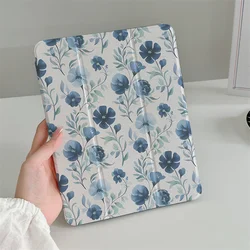Simple Flower Cases For iPad Air 2024 Pro 11 inch iPad Air 5/4 10.9 10th 5/6/7/8 10.2 9.7 inch Air3 10.5 mini 6/5/4 Cover Cases