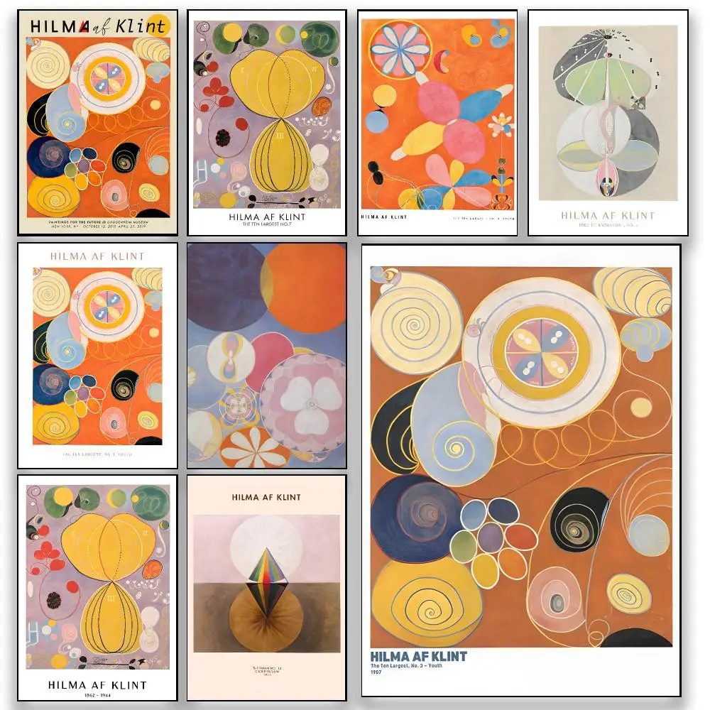 Artist Spiritual H-Hilma af Klint Poster HD Wall Decor for Bedroom Living Room Dorm Bar Cafe Office Gift