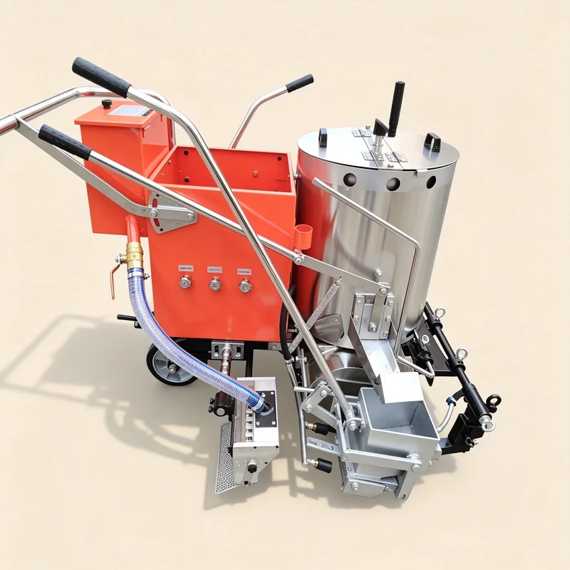 Smooth Marking Performance Asphalt Road Liner, Professional Marking Machine For Highway Traffic Works