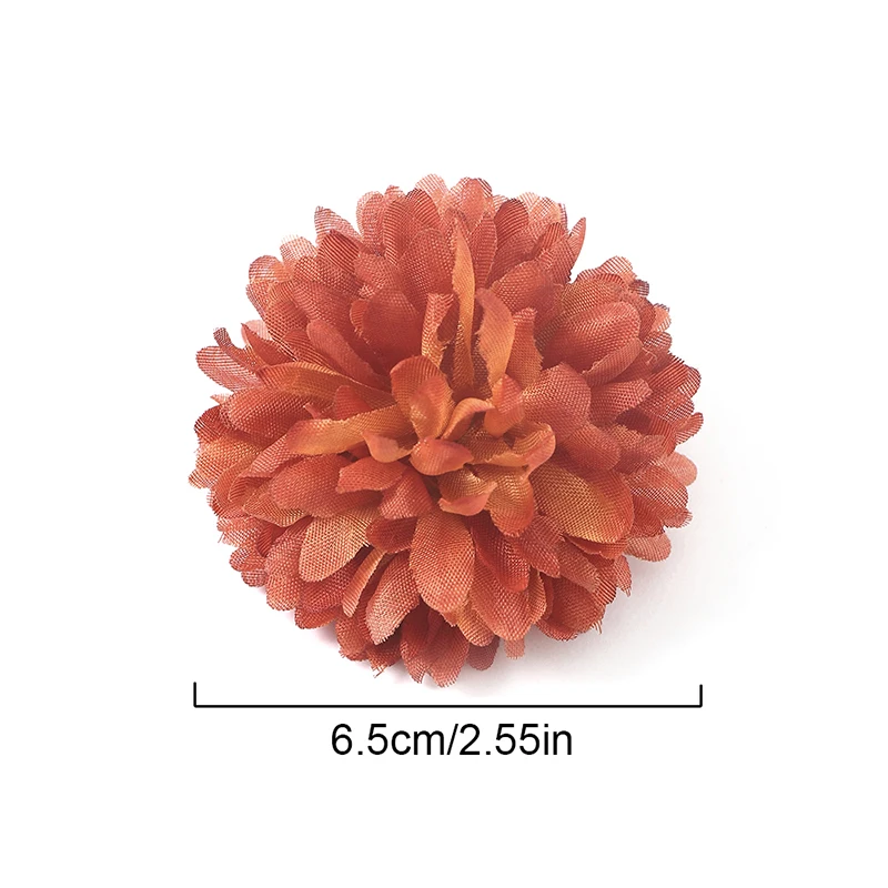 5/10/20 قطعة 6.5 سنتيمتر زهرة اصطناعية الحرير الكوبية ديكور المنزل حفل زفاف زهرية الجدول DIY بها بنفسك الحرفية إكليل الهدايا اكسسوارات