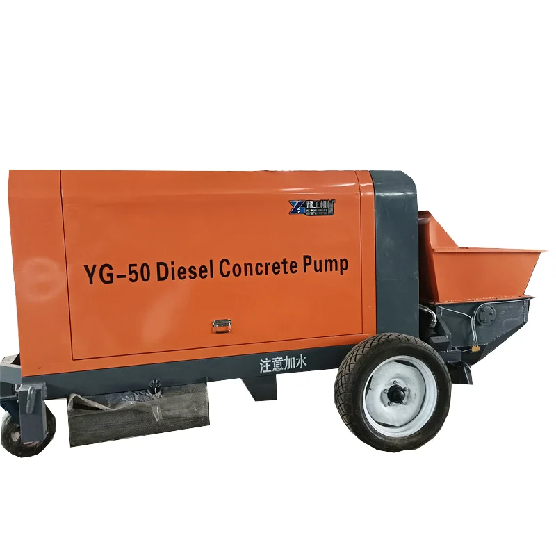 YG China Concrete Pump Manufacturer 120M Long Service Life Diesel Cement Concreting Mixer Truck with Pumping Convey Machinery