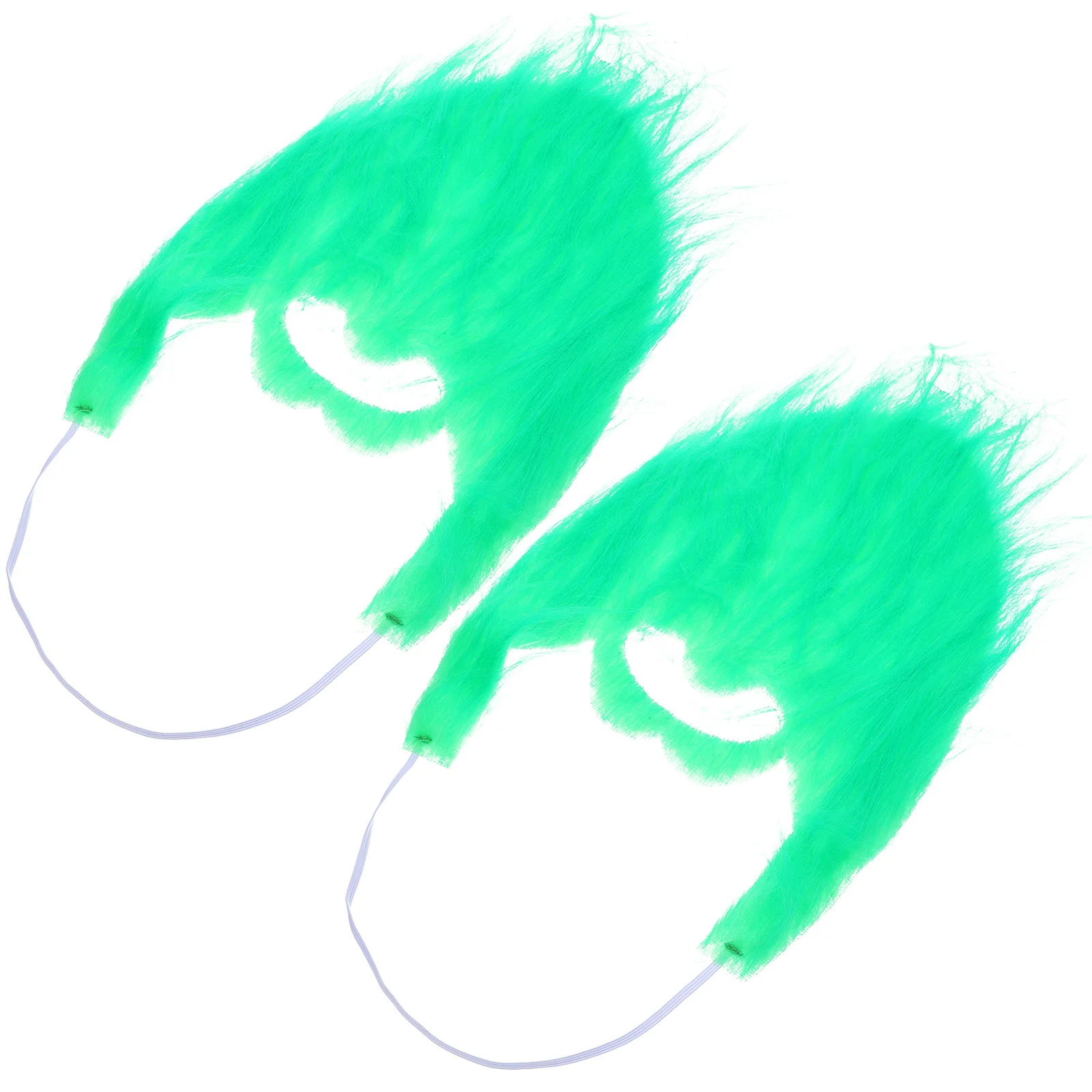 2 pçs fiapos barba falsa unisex masquerade festa cosplay acessório ajuste ajustável dia de são patrício falso bigode cosplay barba