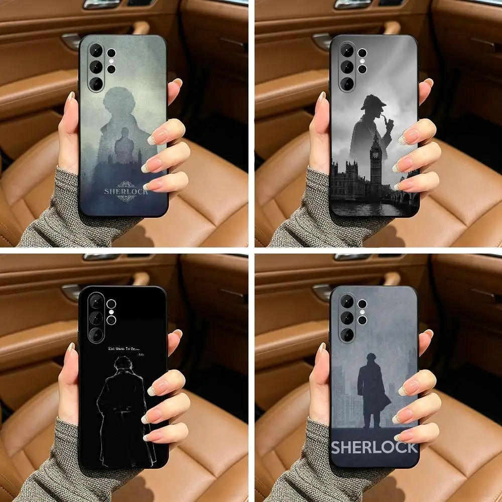

Sherlock Holmes Classic British Black Soft Silicone Phone Case for Samsung Ultra S25, S24, S21, S22, S23, S30, Plus, FE, Lite