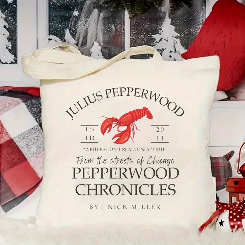 Sac fourre-tout décontracté en toile pour femme avec motif homard, sac de plage, sac de voyage d'été, sac à bandoulière, sac à main, cadeaux d'appréciation
