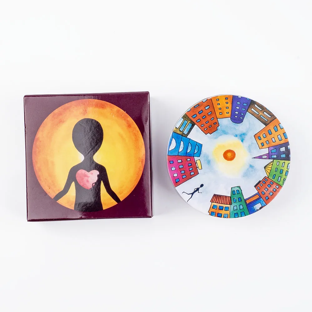 Heißer Verkauf INUK 98 Karten Deck Psychologie Tarot Englisch Visionen Divination Edition Deck Board Spielen Spiele 8,4x8,4 CM – Detail 6