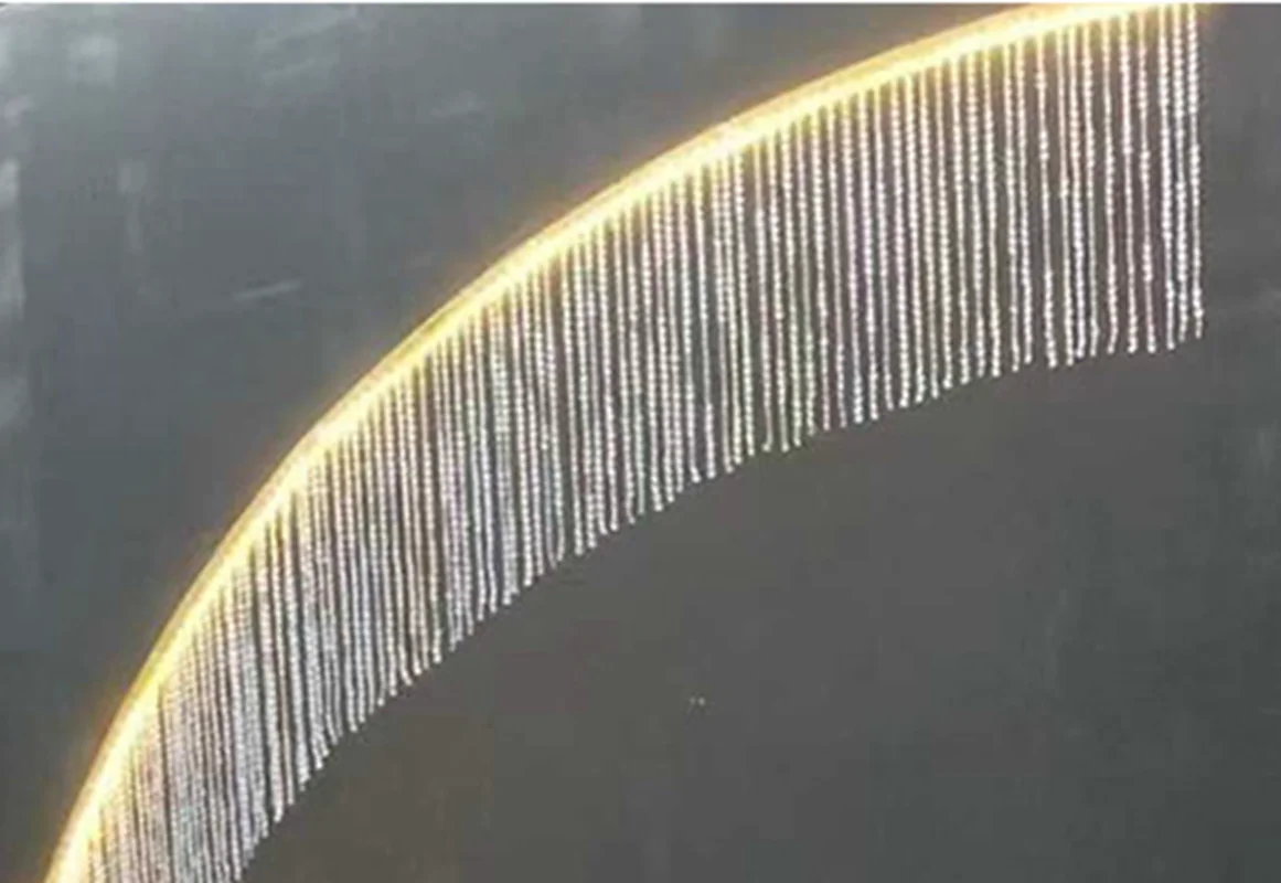 2-teiliges Hochzeitsgang-Bogen-Dekor, LED-Perlenblumenständer, Gold-Weißer Hintergrund-Displayständer für Saal, Bühne, Gang, Elegante Dekoration – Detail 3